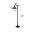 Chloe Lighting Serenity Victorian 1-Light Metal Reading Floor Lamp in Bronze