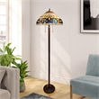 Chloe Lighting Serenity Victorian 2-Light Metal Floor Lamp in Dark Bronze