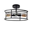 Chloe Lighting Ryker 4-Light Metal Ceiling Pendant in Matte Black