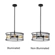 Chloe Lighting Ryker 4-Light Metal Ceiling Pendant in Matte Black