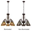Chloe Lighting Anisoptera Purity 5-Light Glass Large Chandelier in Multi-Color