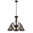 Chloe Lighting Anisoptera Purity 5-Light Glass Large Chandelier in Multi-Color