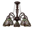 Chloe Lighting Anisoptera Purity 5-Light Glass Large Chandelier in Multi-Color