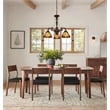Chloe Lighting Liaison 3-Light Victorian Glass Chandelier in Multi-Color
