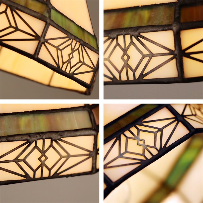 Chloe Lighting Belle 1-Light Glass Mini Pendant Ceiling Fixture in Multi-Color