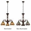 Chloe Lighting Anisoptera Purity 3-Light Glass Mini Chandelier in Multi-Color
