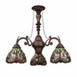 Chloe Lighting Anisoptera Purity 3-Light Glass Mini Chandelier in Multi-Color