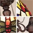 Chloe Lighting Anisoptera Purity 3-Light Glass Mini Chandelier in Multi-Color