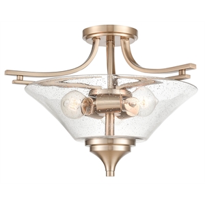 millennium lighting natalie metal 3 light semi-flush ceiling mount- modern gold