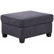 Devion Furniture Woven Fabric U-Shaped Sectional Sofa in Dark Gray