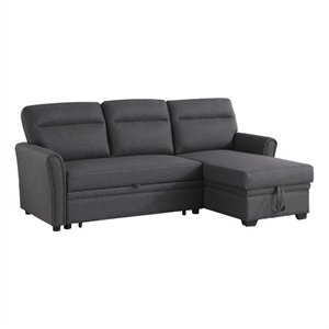devion furniture fabric sectional sofa pull out sleeper bed