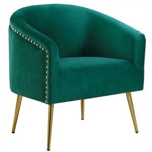 devion furniture 28.5'' wide velvet barrel accent chair