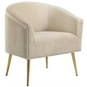 devion furniture 28.5'' wide velvet barrel accent chair