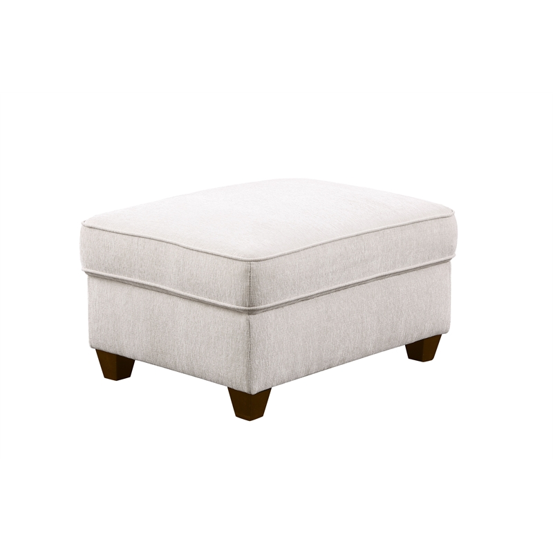 Devion Furniture 7-Piece Upholstered Modern Chenille Sectional in Beige