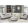 9-Piece Chenille Fabric Upholstered Sectional With Console & Ottoman-Beige
