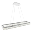 CWI Lighting Felicity 1-tier Contemporary Metal LED Chandelier in Chrome