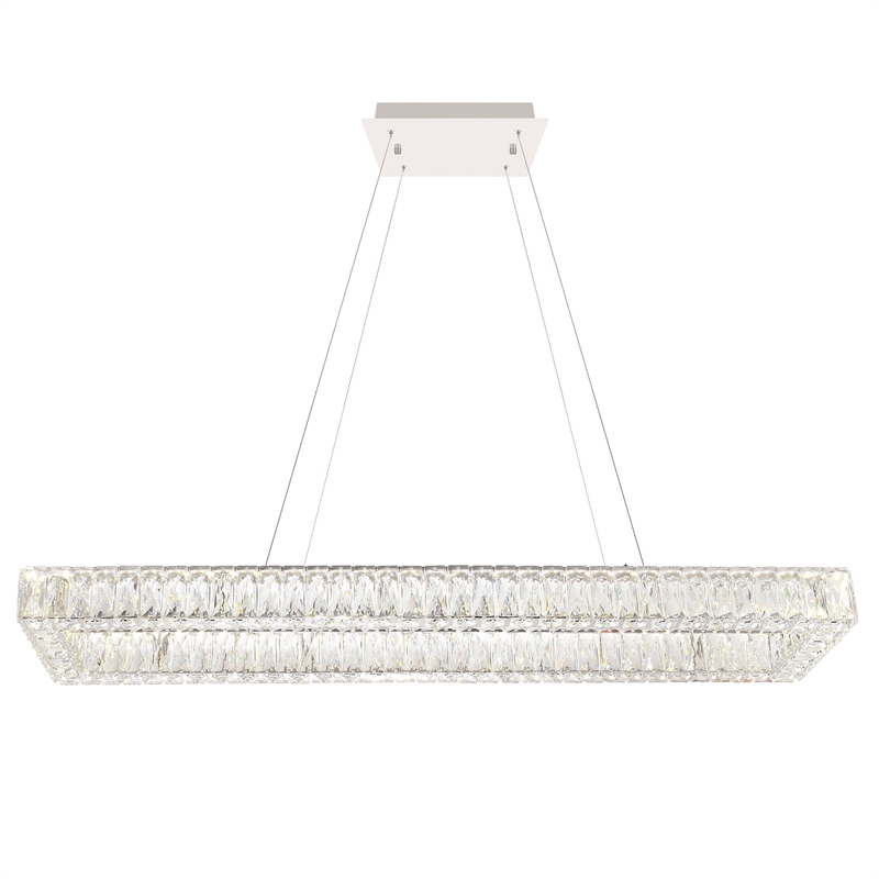CWI Lighting Felicity 1-tier Contemporary Metal LED Chandelier in Chrome