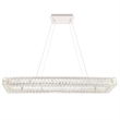 CWI Lighting Felicity 1-tier Contemporary Metal LED Chandelier in Chrome