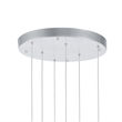 CWI Lighting Carolina Contemporary Metal LED Chandelier in Pewter