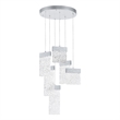 CWI Lighting Carolina Contemporary Metal LED Chandelier in Pewter