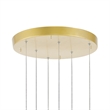 CWI Lighting Carolina Contemporary Metal LED Chandelier in Gold Leaf