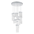 CWI Lighting Carolina Contemporary Metal LED Chandelier in Pewter