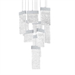 CWI Lighting Carolina Contemporary Metal LED Chandelier in Pewter