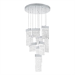 CWI Lighting Carolina Contemporary Metal LED Chandelier in Pewter