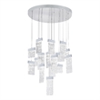 CWI Lighting Carolina Contemporary Metal LED Chandelier in Pewter