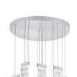 CWI Lighting Carolina Contemporary Metal LED Chandelier in Pewter
