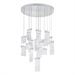 CWI Lighting Carolina Contemporary Metal LED Chandelier in Pewter