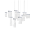 CWI Lighting Carolina Contemporary Metal LED Chandelier in Pewter