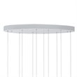 CWI Lighting Carolina Contemporary Metal LED Chandelier in Pewter