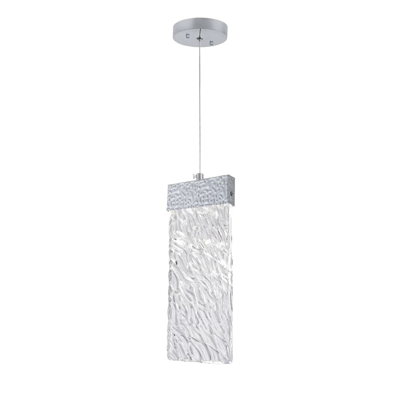CWI Lighting Carolina Contemporary Metal LED Pendant with Dimmer in Pewter