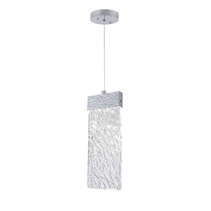 CWI Lighting Carolina Contemporary Metal LED Pendant with Dimmer in Pewter