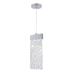 CWI Lighting Carolina Contemporary Metal LED Pendant with Dimmer in Pewter