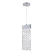 CWI Lighting Carolina Contemporary Metal LED Pendant with Dimmer in Pewter