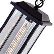 CWI Lighting Blackbridge 1 Light Farmhouse Metal Outdoor Pendant in Black