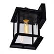 CWI Lighting Blackbridge 1 Light Metal Outdoor Wall Lantern in Black