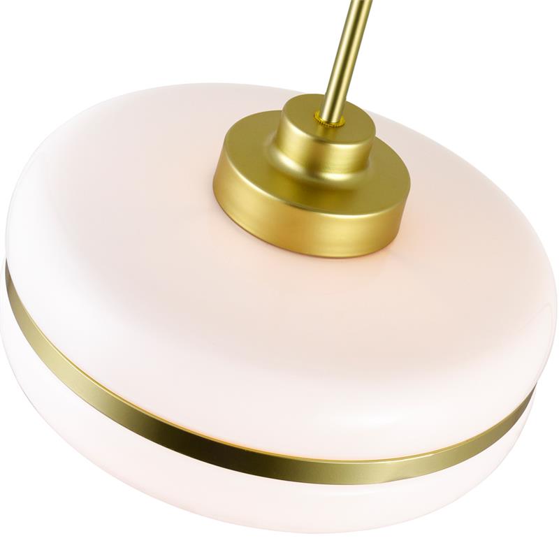 CWI Lighting Elementary 1 Light Down Contemporary Metal Pendant in Gold