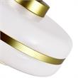 CWI Lighting Elementary 1 Light Down Contemporary Metal Pendant in Gold
