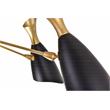 CWI Lighting Rolin 12 Light Down Transitional Metal Chandelier in Black/Gold