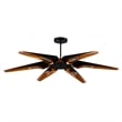 CWI Lighting Amar 6 Light Transitional Metal Chandelier in Matte Black