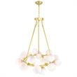CWI Lighting Arya 25 Light Contemporary Metal Chandelier in Satin Gold