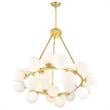 CWI Lighting Arya 25 Light Contemporary Metal Chandelier in Satin Gold