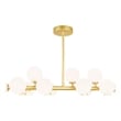 CWI Lighting Arya 16 Light Contemporary Metal Chandelier in Satin Gold