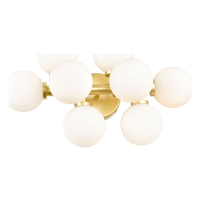 CWI Lighting Arya 8 Light Contemporary Metal Wall Sconce in Satin Gold