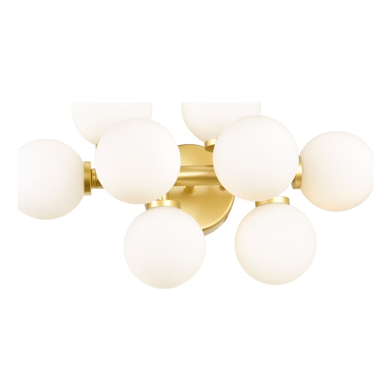 CWI Lighting Arya 8 Light Contemporary Metal Wall Sconce in Satin Gold