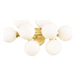 CWI Lighting Arya 8 Light Contemporary Metal Wall Sconce in Satin Gold