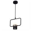 CWI Lighting Moxie Contemporary Metal LED Down Mini Pendant in Black